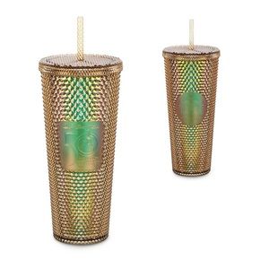 Disney World 50th anniversary gold Venti Starbucks tumbler